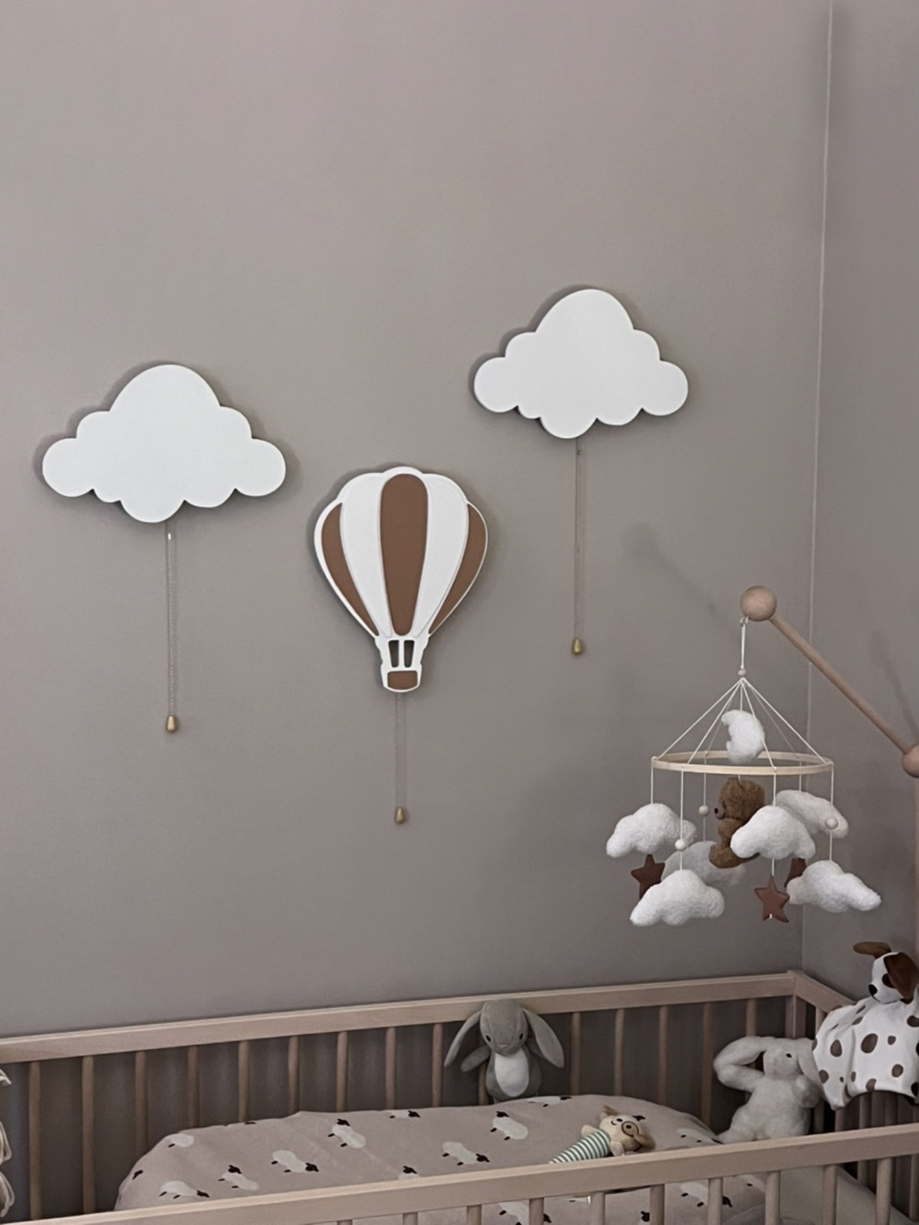 クラウドライト - 浮遊雲ウォールランプ |   ベビー用、 - Baby Nursery Wall Lights のレビューと価格
