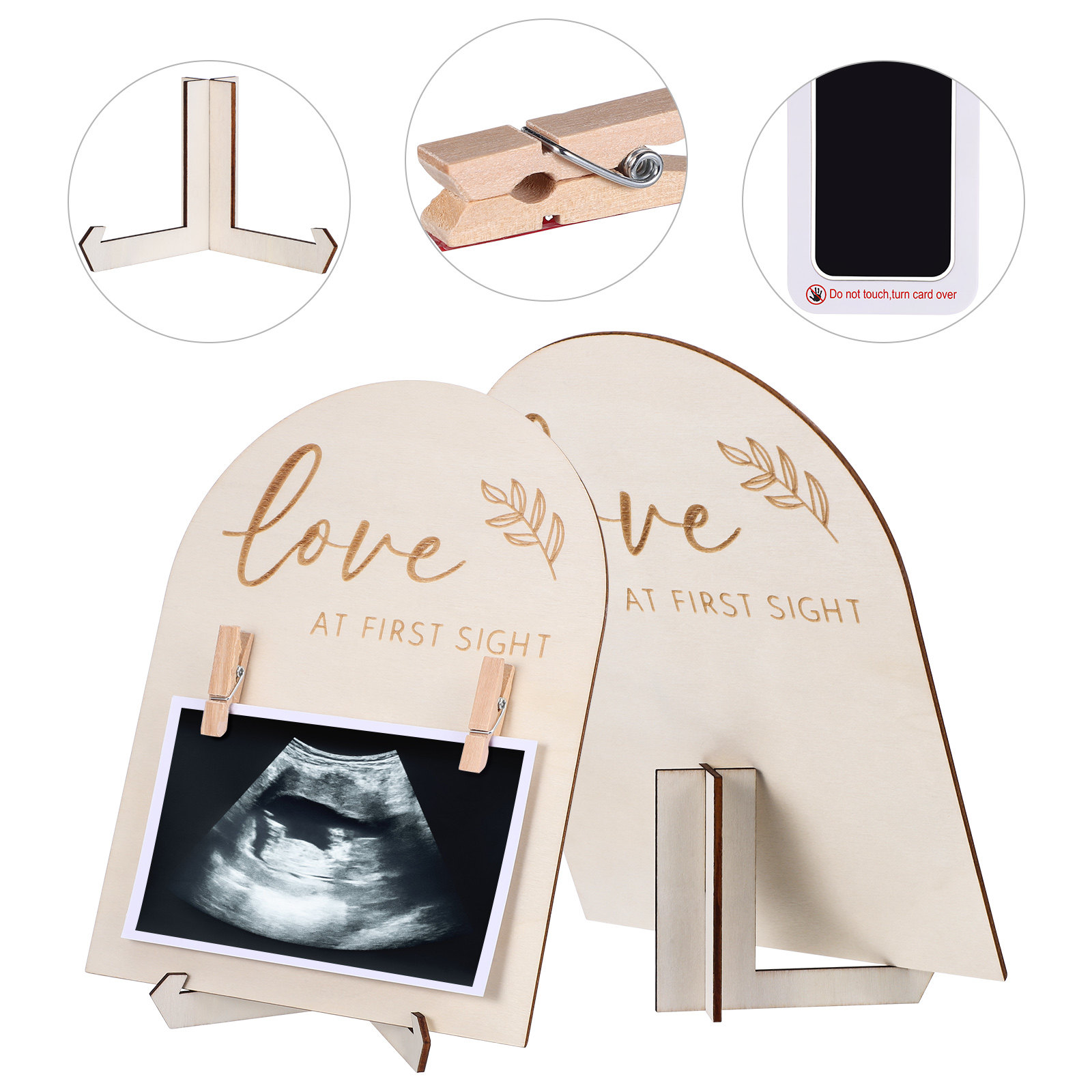 ベビー写真用の木製フォトフレーム、超音波検査写真用フレーム、 - Baby Nursery Frames のレビューと価格